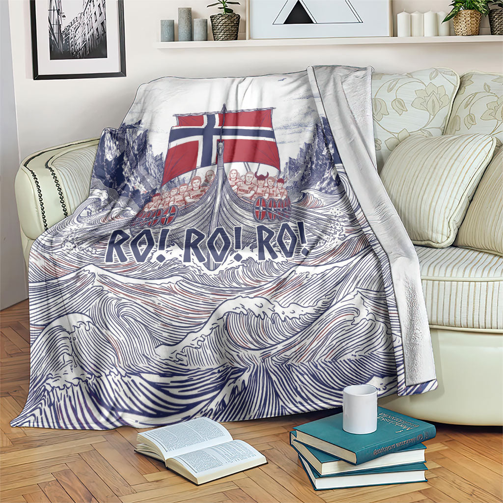 Norway Football Blanket Ro Ro Ro Viking Glory
