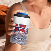 Custom Norway Football 4 in 1 Can Cooler Tumbler Ro Ro Ro Viking Glory