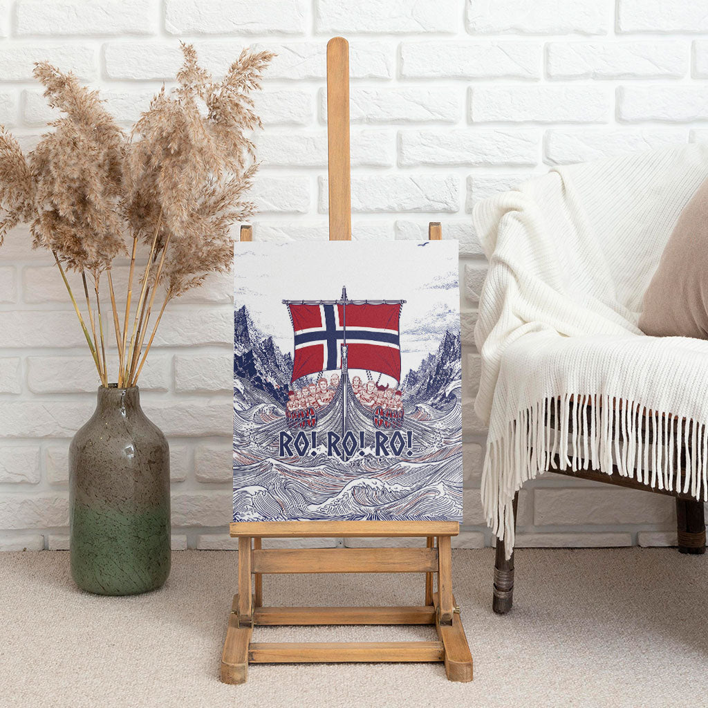 Norway Football Canvas Wall Art Ro Ro Ro Viking Glory
