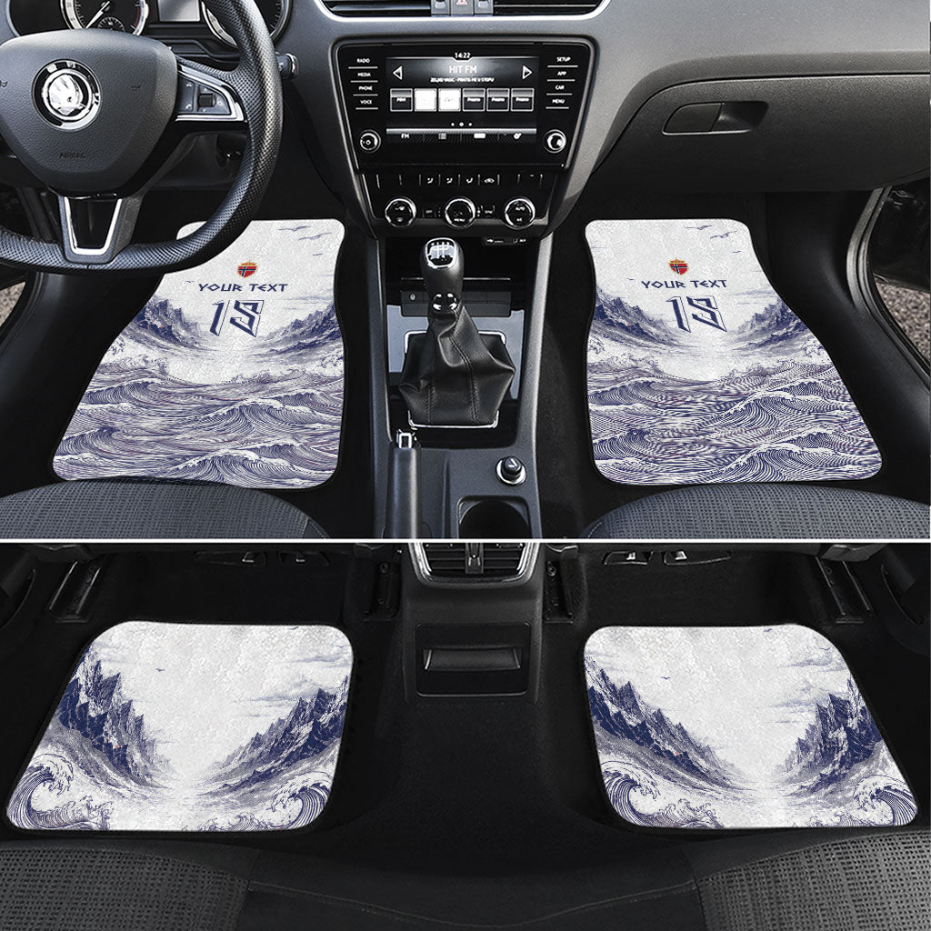 Custom Norway Football Car Mats Ro Ro Ro Viking Glory
