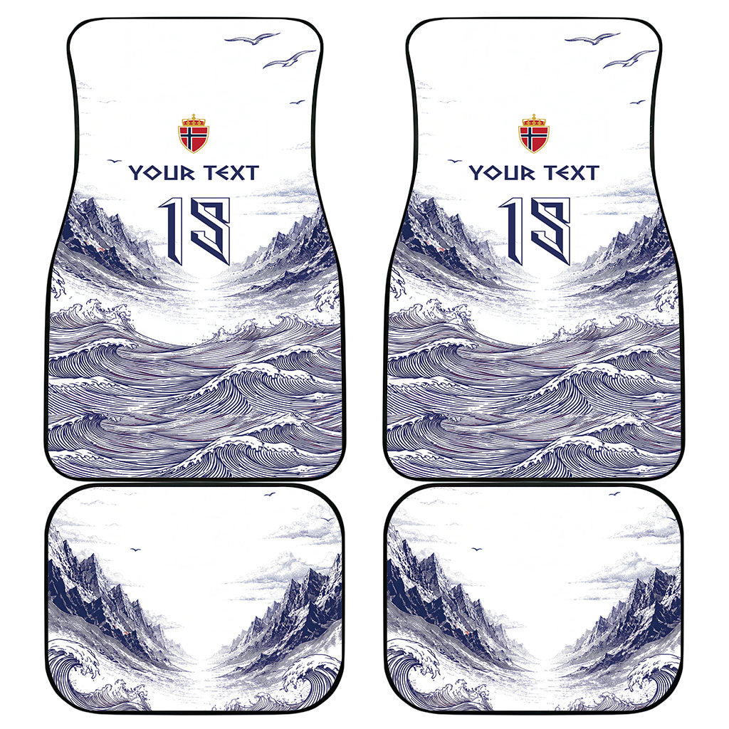 Custom Norway Football Car Mats Ro Ro Ro Viking Glory