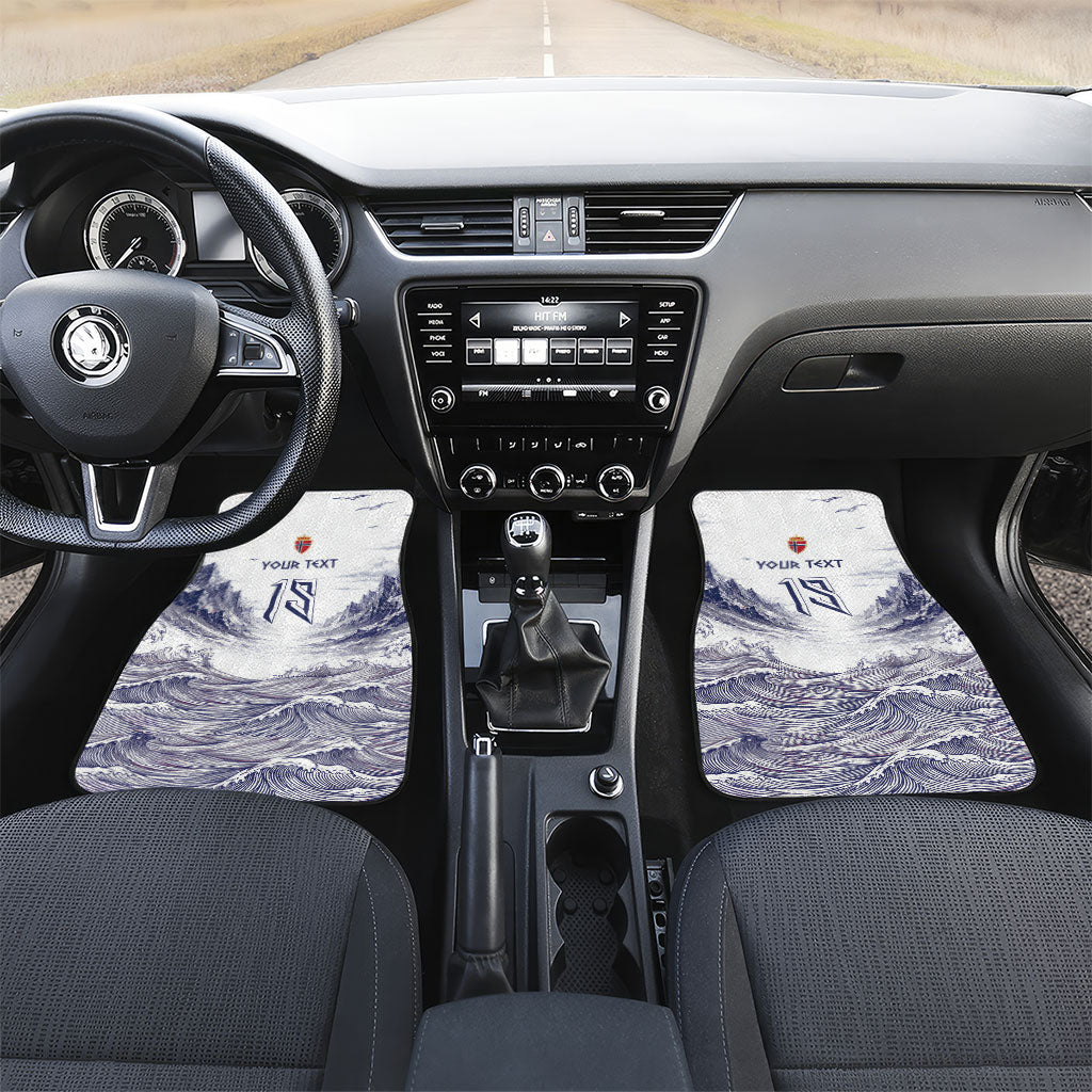 Custom Norway Football Car Mats Ro Ro Ro Viking Glory