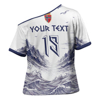 Custom Norway Football Cross Shoulder Shirt Ro Ro Ro Viking Glory