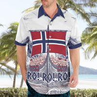 Custom Norway Football Hawaiian Shirt Ro Ro Ro Viking Glory