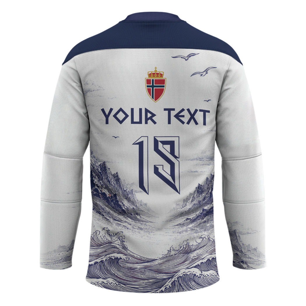 Custom Norway Football Hockey Jersey Ro Ro Ro Viking Glory