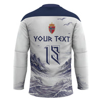 Custom Norway Football Hockey Jersey Ro Ro Ro Viking Glory