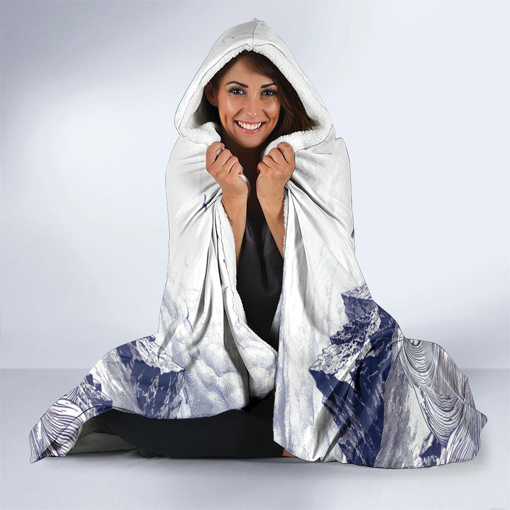 Norway Football Hooded Blanket Ro Ro Ro Viking Glory