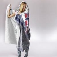 Norway Football Hooded Blanket Ro Ro Ro Viking Glory