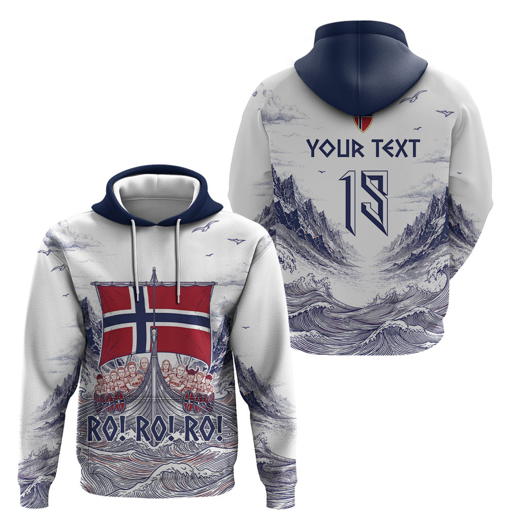 Custom Norway Football Hoodie Ro Ro Ro Viking Glory