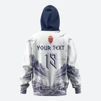 Custom Norway Football Hoodie Ro Ro Ro Viking Glory
