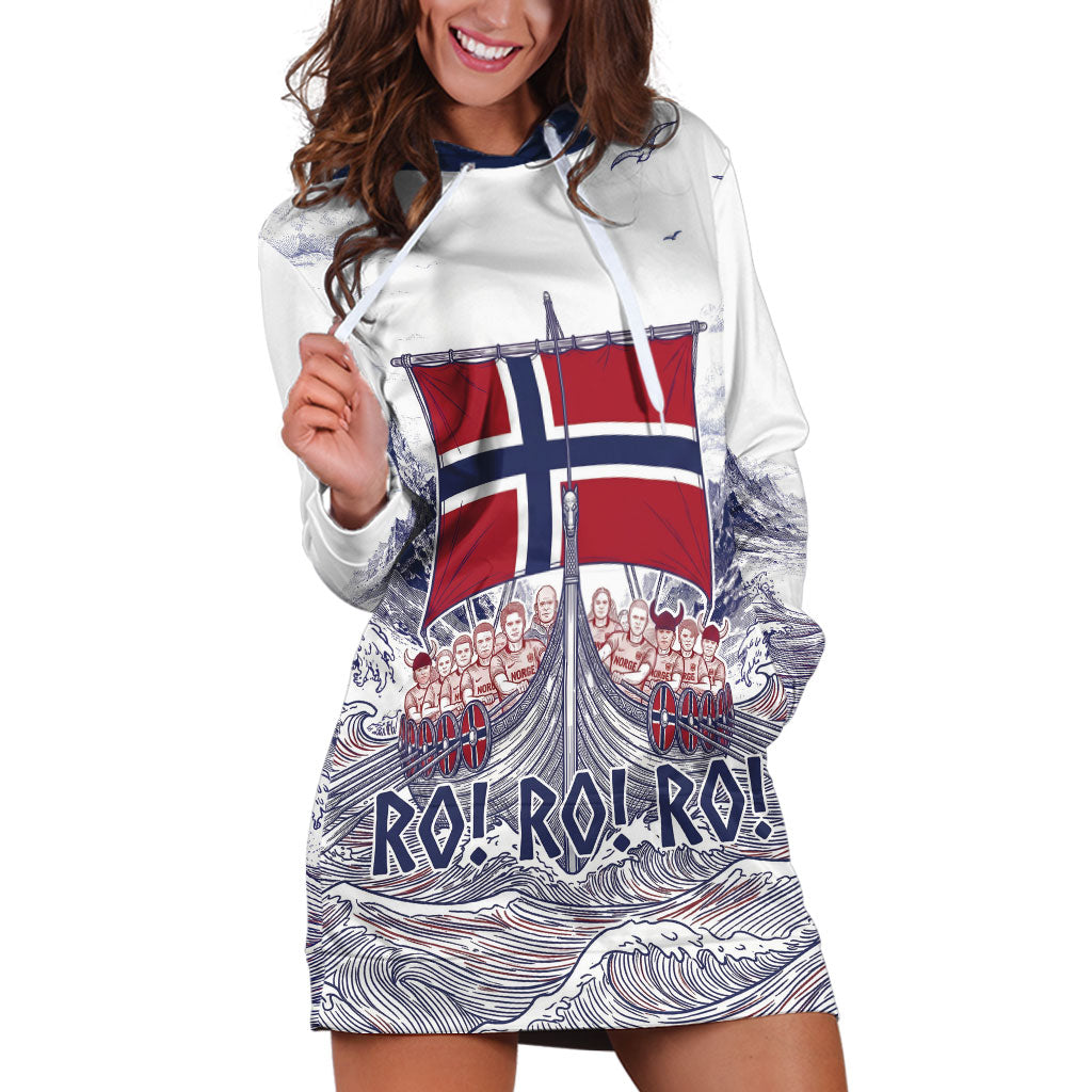 Custom Norway Football Hoodie Dress Ro Ro Ro Viking Glory