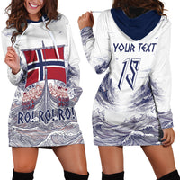 Custom Norway Football Hoodie Dress Ro Ro Ro Viking Glory