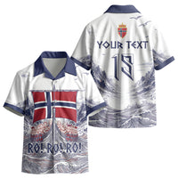 Custom Norway Football Kid Hawaiian Shirt Ro Ro Ro Viking Glory LT19