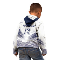 Custom Norway Football Kid Hoodie Ro Ro Ro Viking Glory