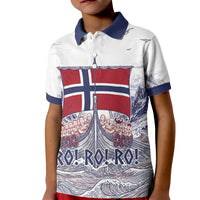 Custom Norway Football Kid Polo Shirt Ro Ro Ro Viking Glory
