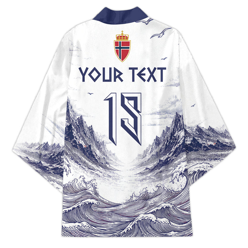 Custom Norway Football Kimono Ro Ro Ro Viking Glory