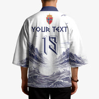 Custom Norway Football Kimono Ro Ro Ro Viking Glory