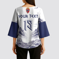 Custom Norway Football Kimono Sleeve Blouse Ro Ro Ro Viking Glory