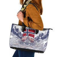 Norway Football Leather Tote Bag Ro Ro Ro Viking Glory