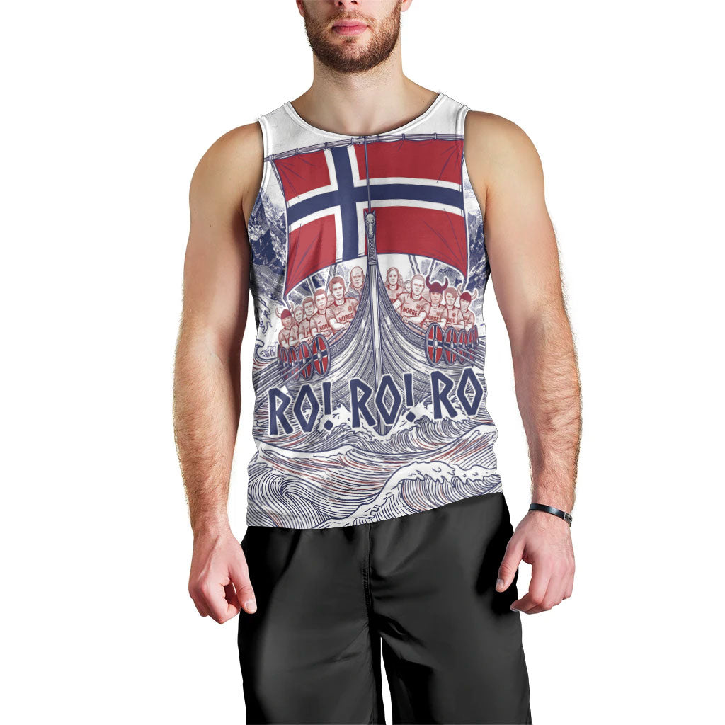 Custom Norway Football Men Tank Top Ro Ro Ro Viking Glory