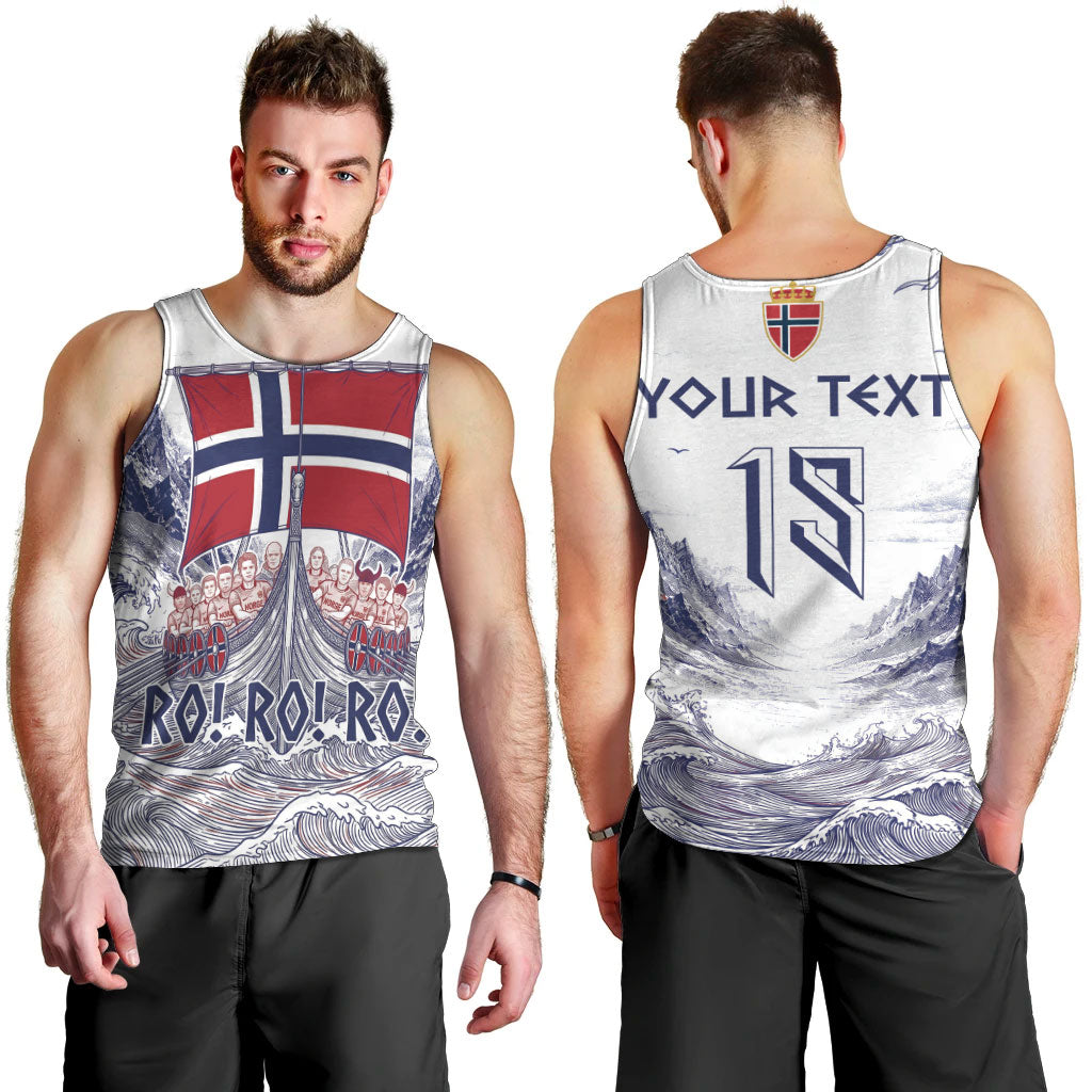 Custom Norway Football Men Tank Top Ro Ro Ro Viking Glory