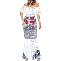 Custom Norway Football Mermaid Dress Ro Ro Ro Viking Glory