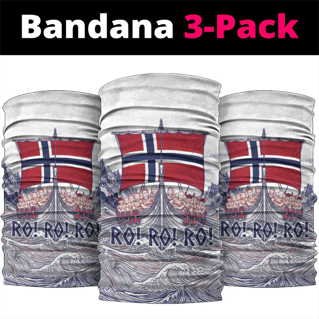 Norway Football Neck Gaiter Ro Ro Ro Viking Glory
