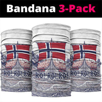 Norway Football Neck Gaiter Ro Ro Ro Viking Glory