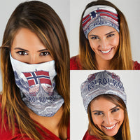 Norway Football Neck Gaiter Ro Ro Ro Viking Glory
