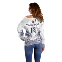 Custom Norway Football Off Shoulder Sweater Ro Ro Ro Viking Glory