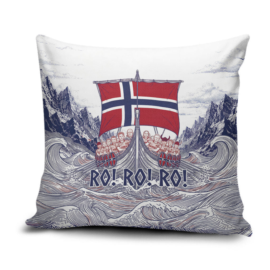 Norway Football Pillow Cover Ro Ro Ro Viking Glory