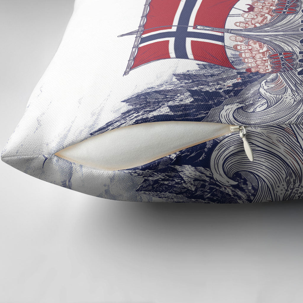 Norway Football Pillow Cover Ro Ro Ro Viking Glory