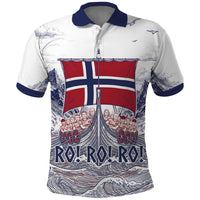 Custom Norway Football Polo Shirt Ro Ro Ro Viking Glory