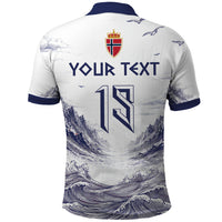 Custom Norway Football Polo Shirt Ro Ro Ro Viking Glory