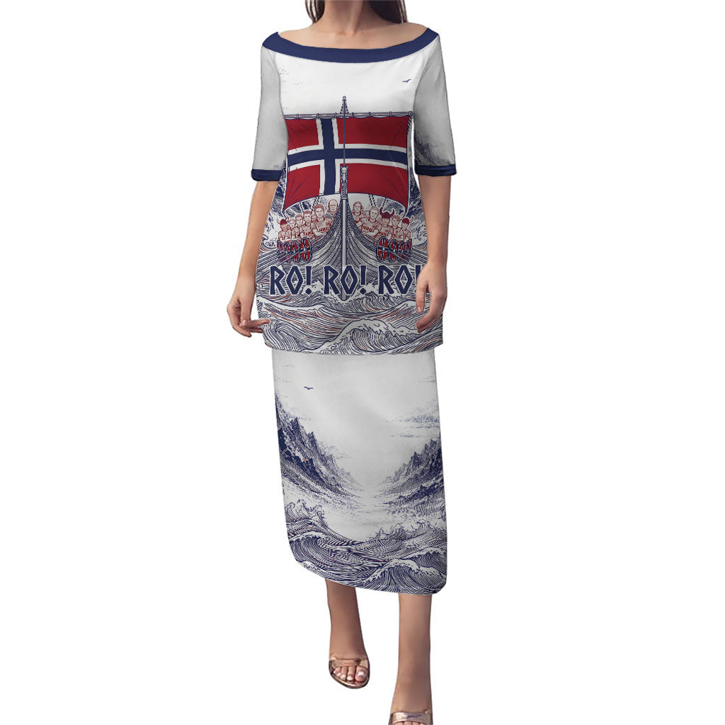 Custom Norway Football Puletasi Ro Ro Ro Viking Glory