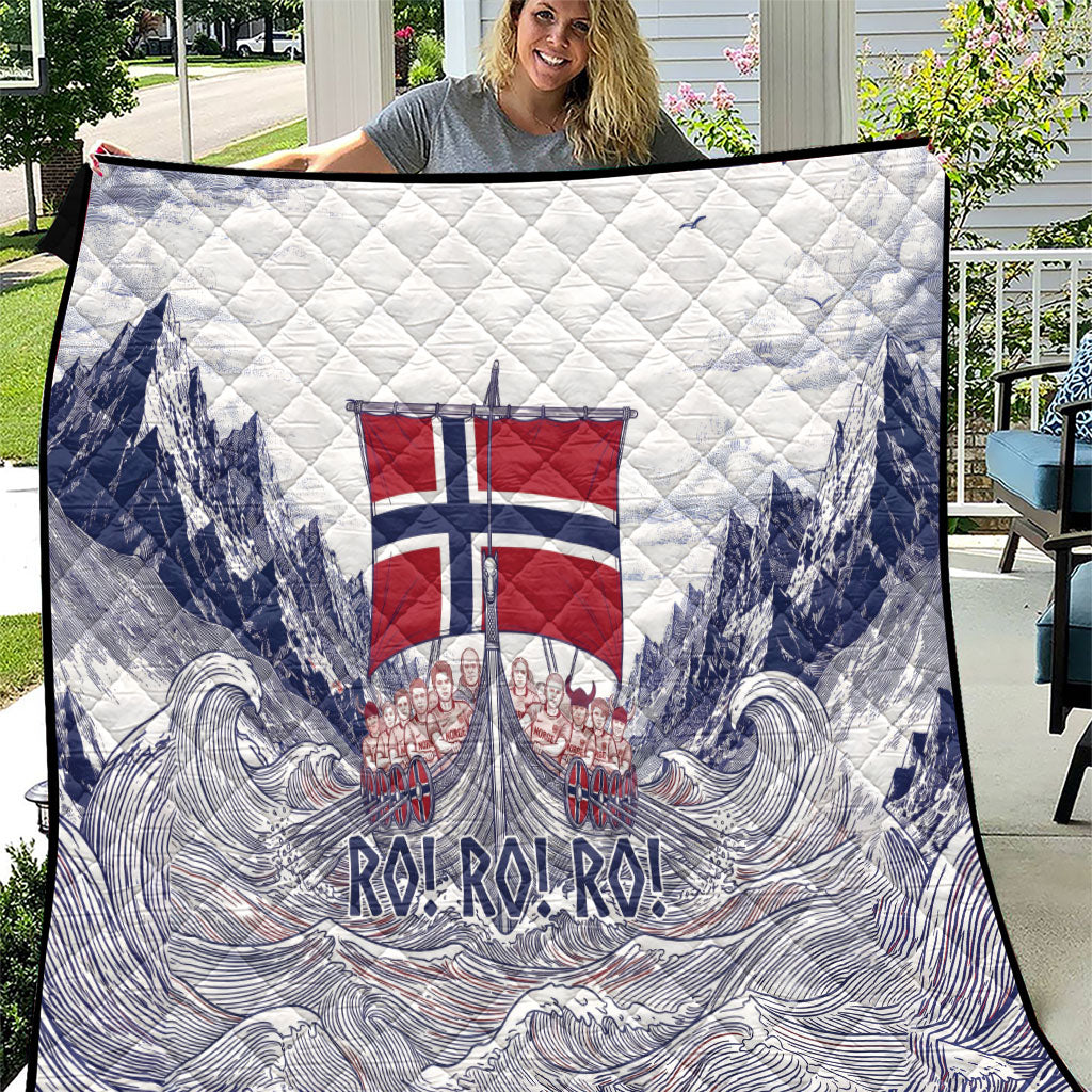 Norway Football Quilt Ro Ro Ro Viking Glory