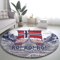 Norway Football Round Carpet Ro Ro Ro Viking Glory