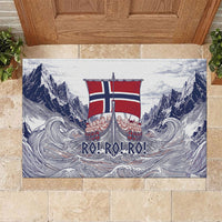 Norway Football Rubber Doormat Ro Ro Ro Viking Glory