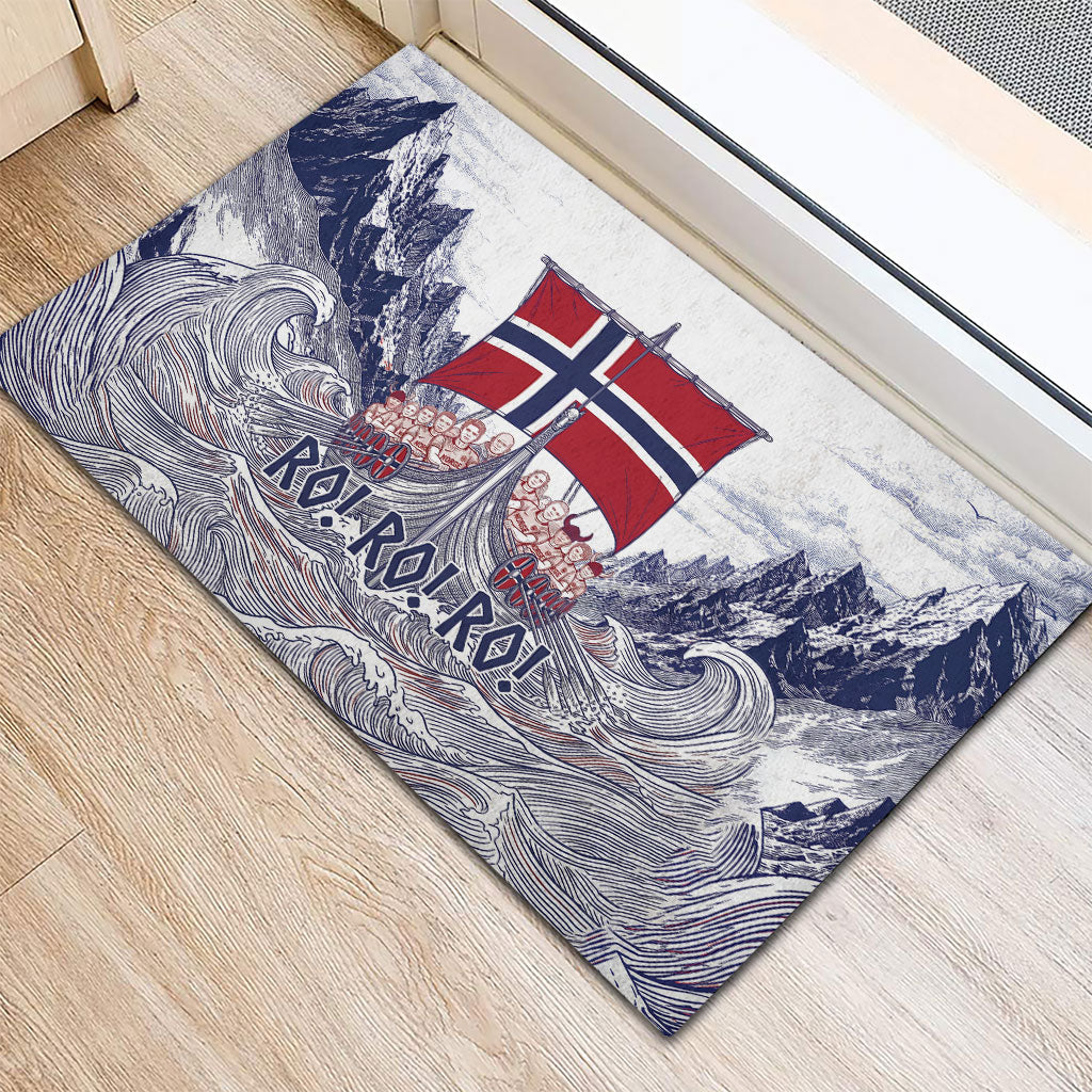 Norway Football Rubber Doormat Ro Ro Ro Viking Glory