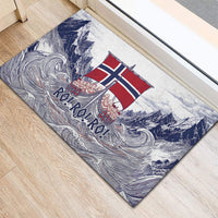 Norway Football Rubber Doormat Ro Ro Ro Viking Glory