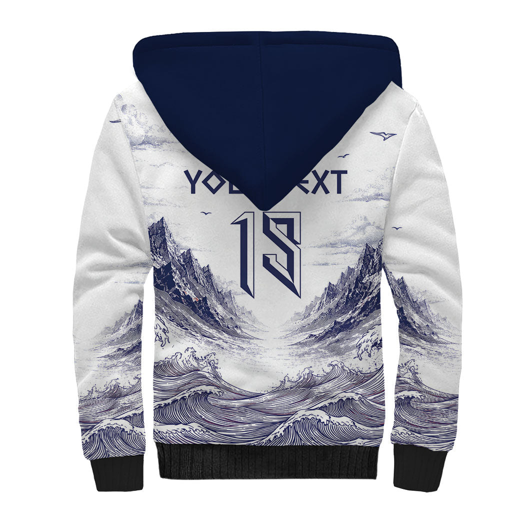 Custom Norway Football Sherpa Hoodie Ro Ro Ro Viking Glory
