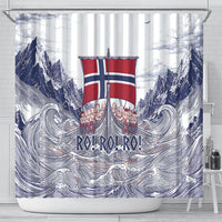 Norway Football Shower Curtain Ro Ro Ro Viking Glory