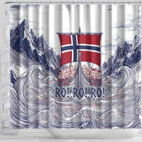Norway Football Shower Curtain Ro Ro Ro Viking Glory