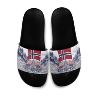 Norway Football Slide Sandals Ro Ro Ro Viking Glory