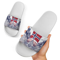 Norway Football Slide Sandals Ro Ro Ro Viking Glory
