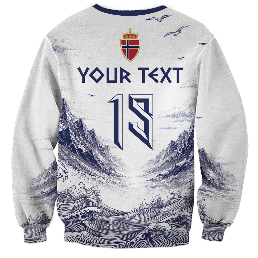 Custom Norway Football Sweatshirt Ro Ro Ro Viking Glory