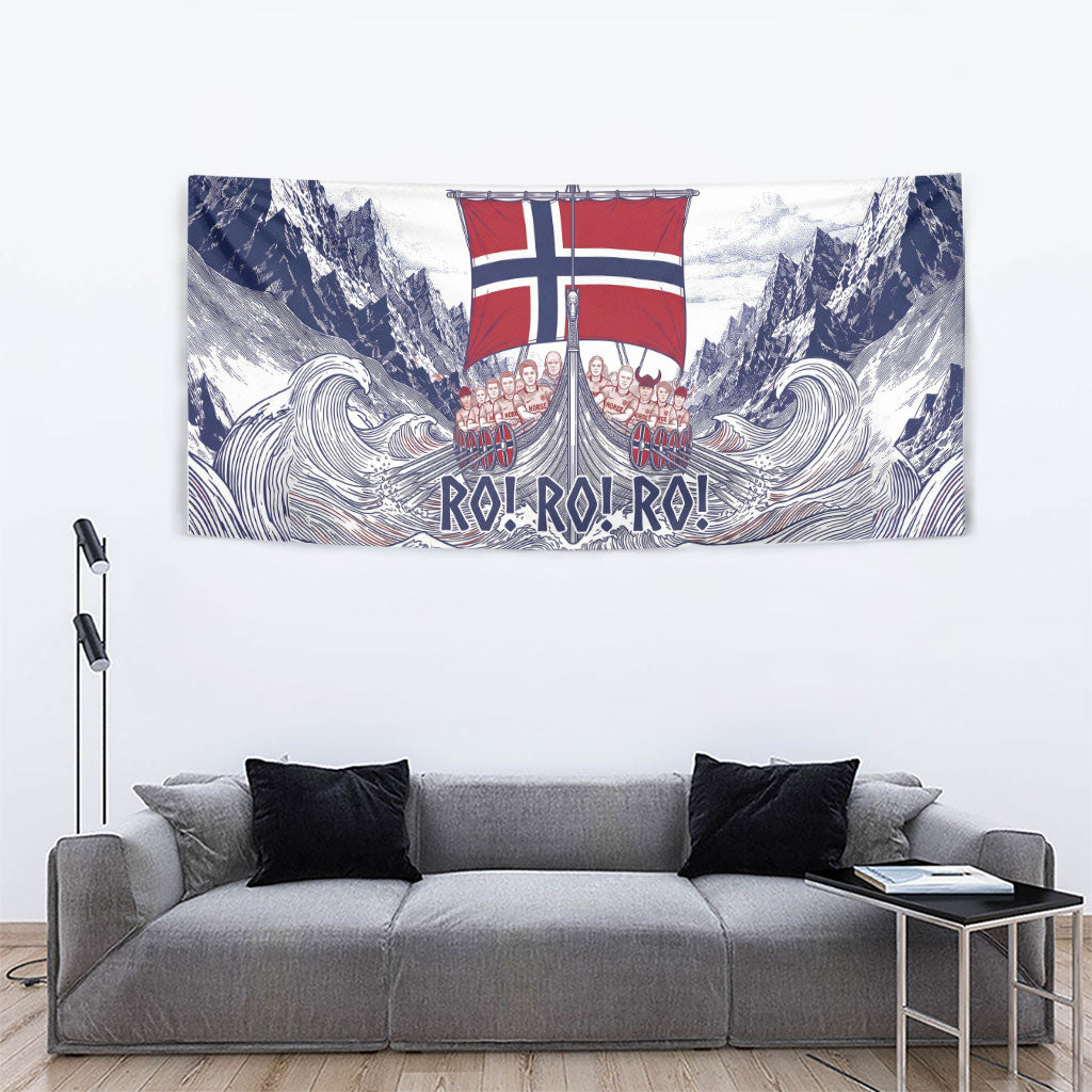 Norway Football Tapestry Ro Ro Ro Viking Glory