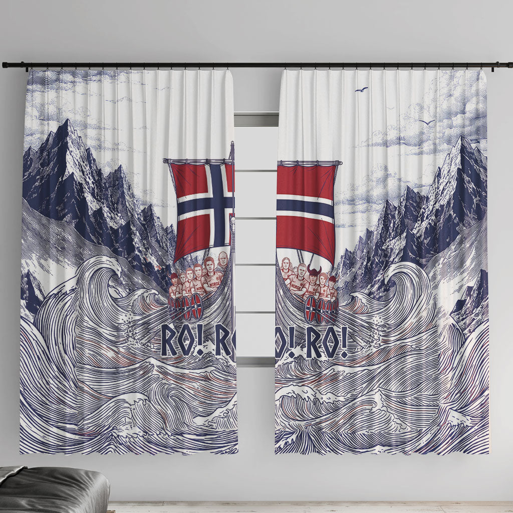 Norway Football Window Curtain Ro Ro Ro Viking Glory