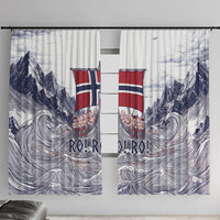 Norway Football Window Curtain Ro Ro Ro Viking Glory