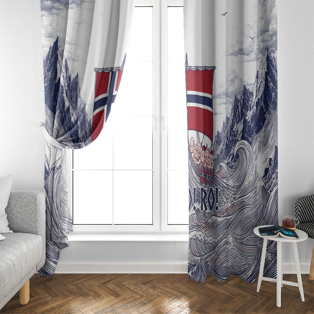 Norway Football Window Curtain Ro Ro Ro Viking Glory